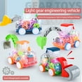 thumbnail image 2 of Car Toy Inertia Forward Gear Linkage Fall Collision Resistance Battery Powered Colorful Light 221 Gears Engineering Car Toy Home Supply, 2 of 6