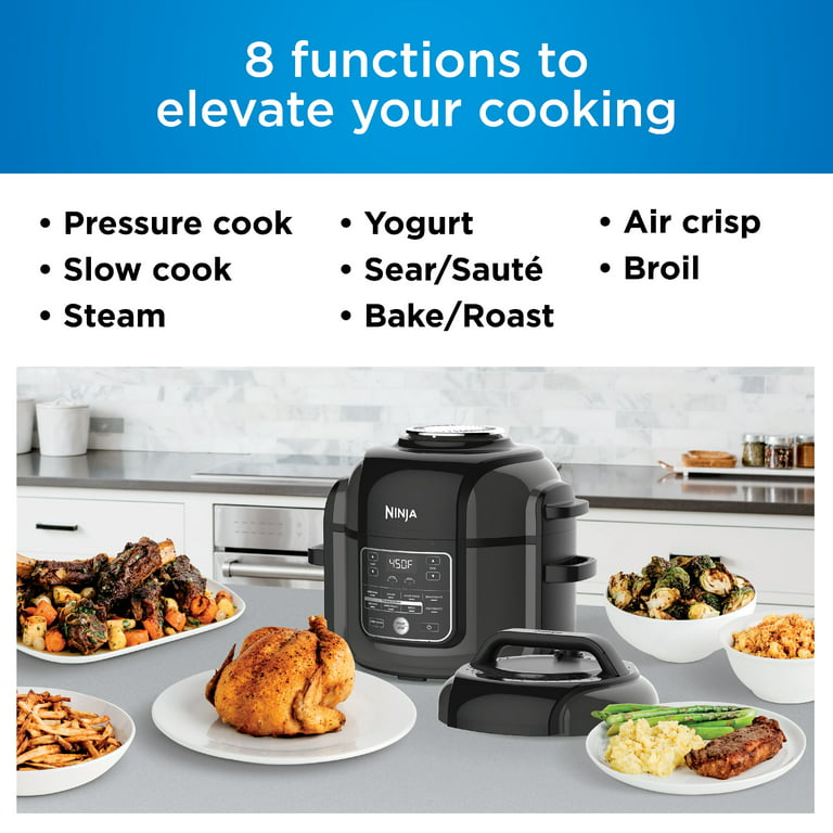 Ninja® Foodi TenderCrisp 8-in-1 6.5-Quart Pressure Cooker, OP300 