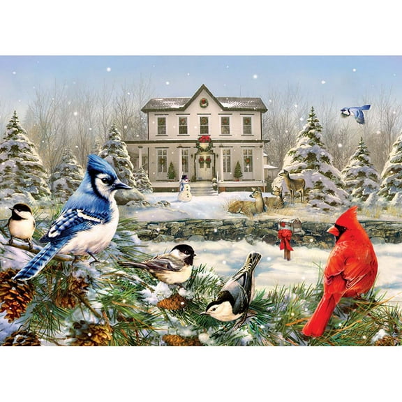 Cobble Hill Country House Birds Jigsaw Puzzle