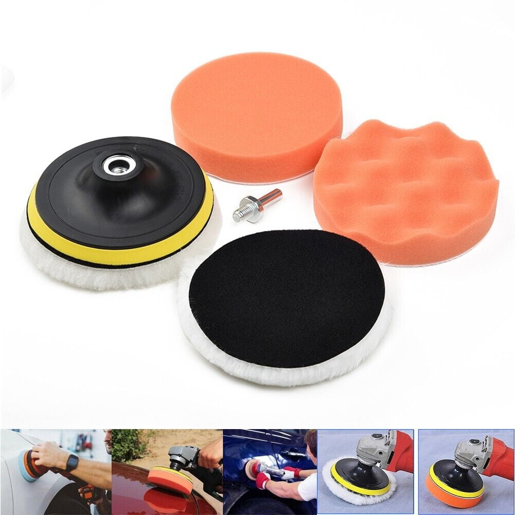 Buffing Pad Polishing Mop Car Wheel Buffer Polisher Kit DrillAttachment 125mm