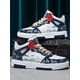thumbnail image 1 of [Random Design] Large Size Men's Sports High-Top Sneakers, Four Seasons, Blue/White/Multicolor, Leather Splice, Flat Shoes, Walking Shoes, High-Top, C, 1 of 5