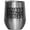 Silver, variant on Drinks Well with Others, Drinking Themed Quote, Groovy Retro Wavy Text Merch Gift, White 12oz Wine Tumbler