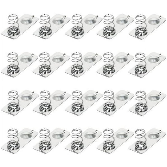 Fielect 50Pcs AAA Battery Spring Plate AAA Battery Positive Negative Conversion Spring Contact Nickeling Plate 21mmx9mm