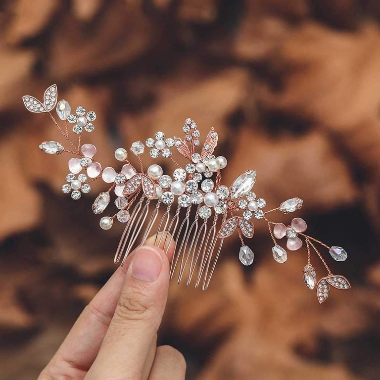 Crystal Bride Wedding Hair Comb Rhinestone Bridal Hair Piece  display picture 2