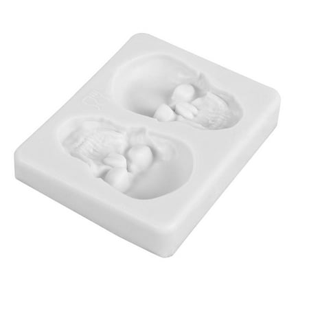 

Halloween Silicone Cake Mold 3D Skeleton-shaped Ice Cube Mold Baking Tool for DIY Jelly Mousses Chocolates