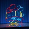 thumbnail image 3 of Craftnamesign Bee Hat Cowboy Neon Sign, Cowboy Lover Gifts, Bee LED Sign, 3 of 4
