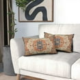 thumbnail image 2 of Aztec Terracotta Boho Lumbar Pillow Covers 12x20 Inch Vintage Persian Rust Retro Carpet Rectangle Throw Pillows Small Pillowcases Farmhouse Accent Home Decor For Bedroom Sofa Porch Set Of 2, 2 of 2