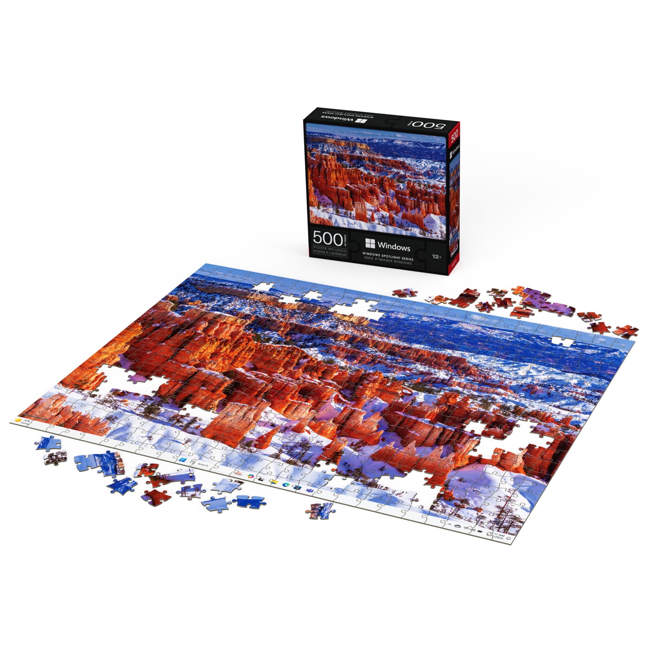 Spin Master Games, Microsoft Windows Spotlight Series 500-Piece Puzzle with Poster, for Ages 8 and up