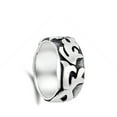 thumbnail image 4 of Tribal Oxidized Raised Symbol Wide Ring ( Sizes 5 6 7 8 9 10 11 12 13 14 ) New .925 Sterling Silver Band Rings (Size 14), 4 of 4