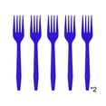 thumbnail image 2 of Ohmyroo 10-Piece Patriotic Party Cutlery Set with Azure Forks Spoons, 2 of 6