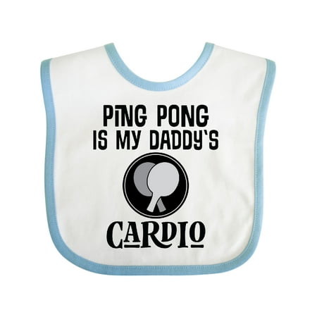 

Inktastic Ping Pong is My Daddys Cardio Gift Baby Boy or Baby Girl Bib