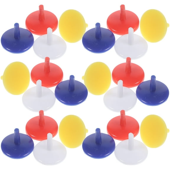 SWETRACE 50Pcs Assorted Color Plastic Golf Ball Marker for Golf Accessories 0.71Inch Diameter