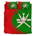 thumbnail image 4 of Bandera de Omán Escudo de Armas Juego de Cama Círculo Rlt13, 4 of 5