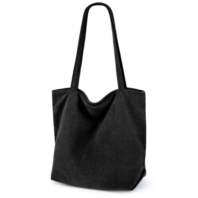 Bolso de mano Iioscre para mujer, pana, cierre, gran capacidad