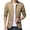 Khaki, variant on Joernso Casual Men Autumn Solid Color Stand Collar Zipper Pockets Thin Slim Blazer Coat