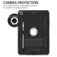 thumbnail image 4 of For iPad 7th Generation 2019 10.2 inch / A2200 / A2198 / A2197 Shockproof Duty Hard Kickstand Case Cover Black/Black, 4 of 7