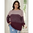 thumbnail image 5 of Daystry Women's Oversized Long Sleeve Casual Knit Pullover Sweater Pullover, 5 of 8