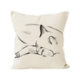 thumbnail image 2 of Funda De Almohada De Lino Con Gatos Bonitos Para El Salón, El Dormitorio O El Sofá, Funda Decorativa Con Estampado, 2 of 4