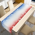 thumbnail image 4 of NSESSHome 4th of July Table Runner,Patriotic Stars Linen Tablecloth Memorial Day Decorations for Home Kitchen Dining Room Indoor Outdoor, Independence Day, Non-Slip Heat Resistance, 4 of 8