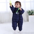 thumbnail image 4 of LOVEBAY Baby Winter Snowsuit Hooded One-Piece Jumpsuit with Gloves Feet Zipper Warm Padded Sleepsuit 0-24M, 4 of 5