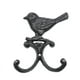 thumbnail image 2 of Ganchos De Hierro 1Pcs Iron Birds Double Hook Village Style Fence Decoration Practical Hook for Farmhouse Kitchen and Balcony Storage 5.3x4.5x1.5" JASKFLY, 2 of 8