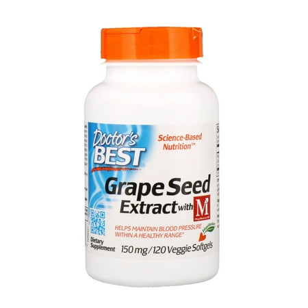 Grape Seed Extract with MegaNatural-BP 150 mg - 120 Veggie Softgels by (Best Quality Grape Seed Extract)