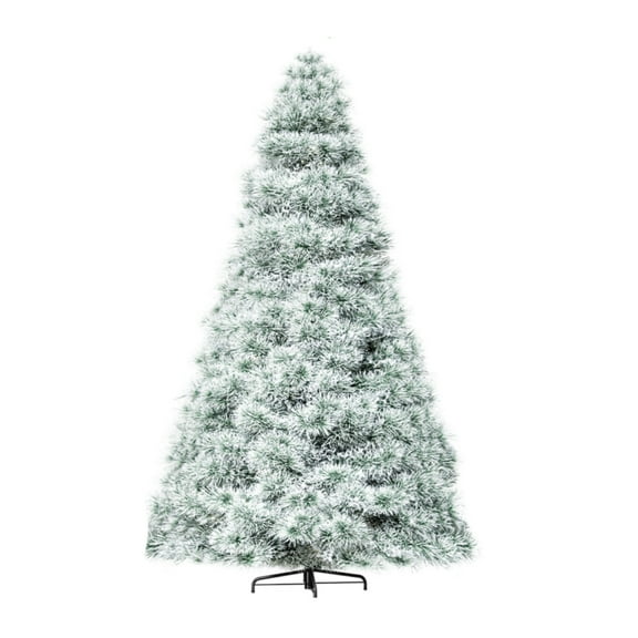 Pre-Lit Artificial Christmas Tree with 120 Clear Incandescent Lights & 347 Branch Tips, Hinged Spruce Tree for Home, Office, Party Decor
