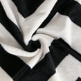 thumbnail image 2 of Ntbay Soft Flannel Throw Blanket Queen Size, Warm Lightweight Bed Blanket with Black and White Chevron Printed, 90" x 90", 2 of 5