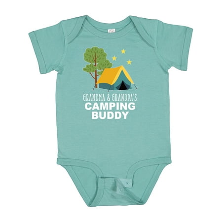 

Inktastic Grandma and Grandpa Camping Buddy Gift Baby Boy or Baby Girl Bodysuit