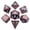 Pink, variant on Metallic Dice Games LIC009 16 mm Sterling Pink Metal Dice, Set of 7