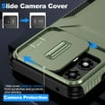 thumbnail image 2 of for Motorola Moto G 5G 2023, Luxury Sliding Camera Cover Soft TPU + Hard PC Shockproof Drop Protective Hybrid Stylish Ultra Slim Frosted Anti-slip Grip Case for Moto G 5G 2023, Darkgreen, 2 of 7
