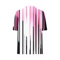 thumbnail image 6 of JTZGDY Henley Shirts for Women Cute Floral Pattern Printed Short Sleeve Button V Neck Graphic T-Shirts Loose Fit Dressy Tunic Blouse Pink#01 M, 6 of 7