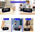 thumbnail image 1 of Projection Alarm Clock,Digital Clock with 180 Rotatable Projector and Infinitely Brightness Dimmer and Voice, 1 of 5