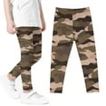 thumbnail image 2 of YUGYXL Toddle Kids Big Girl's Leggings Trendy Camo Print Skinny Pants Lounge High Waist Soft Slim Trousers Mosquito Repellent Comfy Pant 3-7 Year, 2 of 5