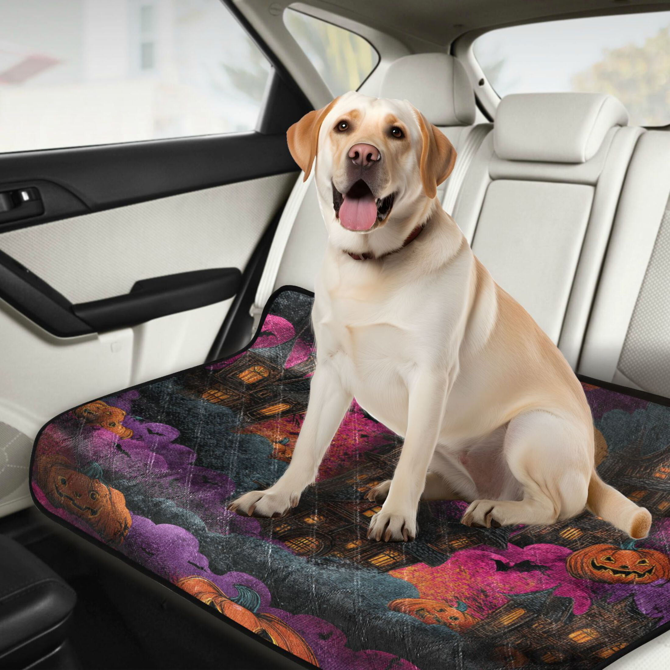 Qxltty Ghost Castle Cat litter Pads Pet Set of 3 Diaper Mats Center Anti-leakage Layer Absorbent Soft and Comfortable