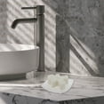 thumbnail image 2 of Unique Bargains 1 Pc Waterproof Soap Holder Curved Clear Soap Holder for Bathroom 3.74"x3.74"x0.71", 2 of 6