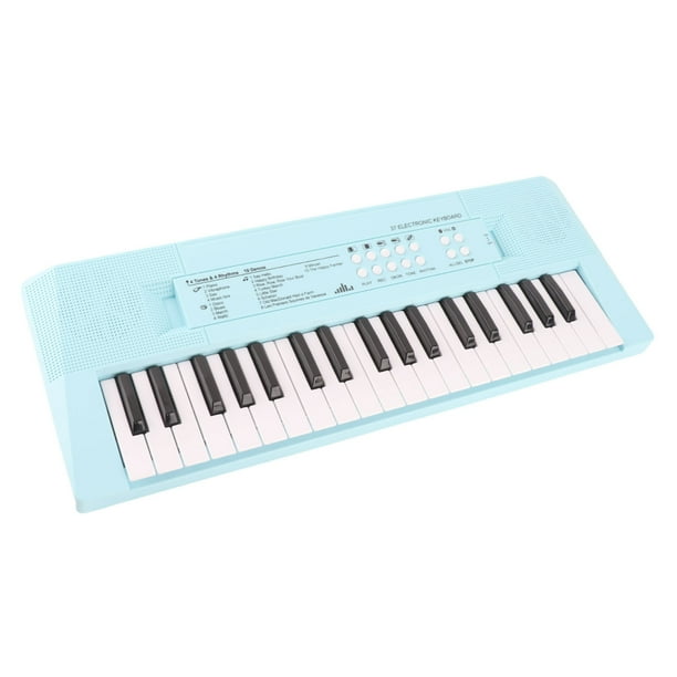 Teclado Musical, Piano Eléctrico Portátil Con 37 Teclas Para Principiantes, Juguete Educativo Con Fuente De Alimentación Dual Para Niños Con Micrófono Piano De Grabación