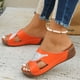 thumbnail image 4 of MKLEKYY Sandalias Cómodas para Mujer, Zapatos de Verano para Mujer, Estilo Retro, Con Cabeza Redonda, Boca de Pez, Suela Gruesa, Tacón Inclinado, Moda Exterior, Sandalias de Playa, Zapatillas, 4 of 4