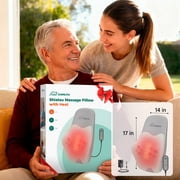 Snailax Neck & Back Massager with Heat, 4D Deep Kneading Shiatsu 8 Massage Nodes, Gift