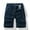 Dark Blue, variant on Xysaqa Cargo Shorts for Men Classic Elastic Waist Relaxed Fitted Cargo Short Multi-Pocket Outdoor Shorts S-4XL