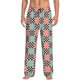 thumbnail image 1 of Balery Colorful Checkered Pantalones de pijama para hombre, pijama ultraligero, pantalón de descanso-Medium, 1 of 6