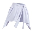 thumbnail image 2 of Lu's Chic Women's Ruched Tennis Wrap Skirt Stretch Tie Up Skirt Light Comfy Loose Stretchy Yoga White One Size, 2 of 5