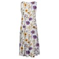 thumbnail image 4 of Ovzne Robes d'Été pour Femmes Robe Mode Féminine Vacances Été Couleur Unie Sans Manches Fête Plage Robe Grande Taille Robe Imprimée Liquidation, 4 of 6