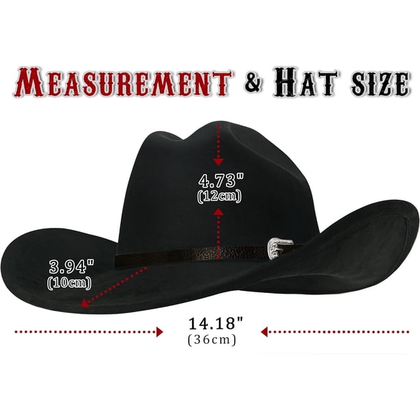 Cowboy Hat for Women and Men with Shapeable Wide Brim - Felt  display picture 1
