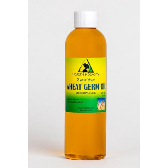 Wheat germ oil unrefined organic carrier cold pressed virgin raw pure 4 oz