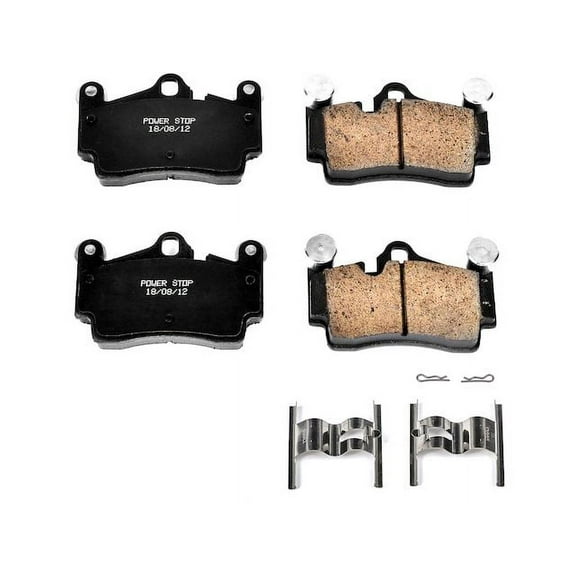 Rear Brake Pad Set - Compatible with 2004 - 2010 Volkswagen Touareg TDI 2005 2006 2007 2008 2009