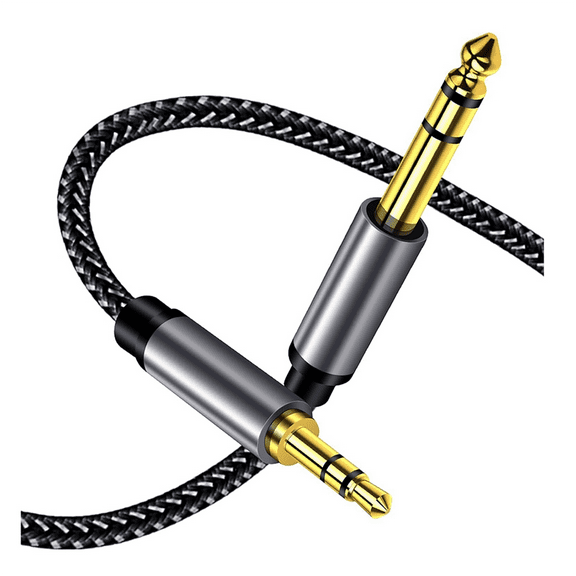 High Quality 6.35 mm to 3.5 mm Jack Aux Cable for Electronic Keyboard Guitar Mixer Audio Connector Stereo Sound Adapter