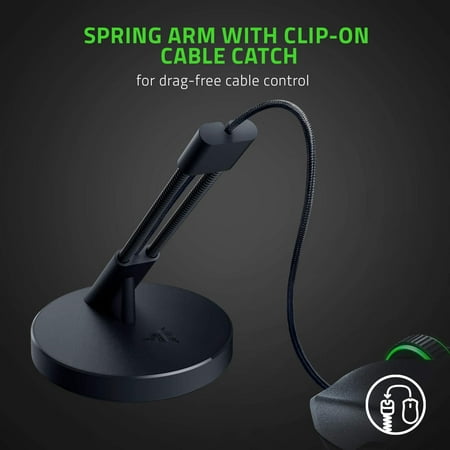 Razer Gaming Mouse Bungee V3: Drag-Free Wired Mouse Support - for Esports-Level Performance - Weighted Base - Anti-Slip Feet - Classic Black (RC21-01560100-R3U1)