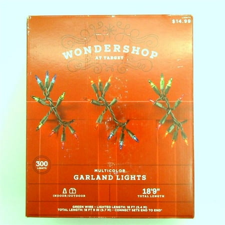 Wonder Shop - 300ct Christmas Incandescent Garland String Lights Clear - Wondershop