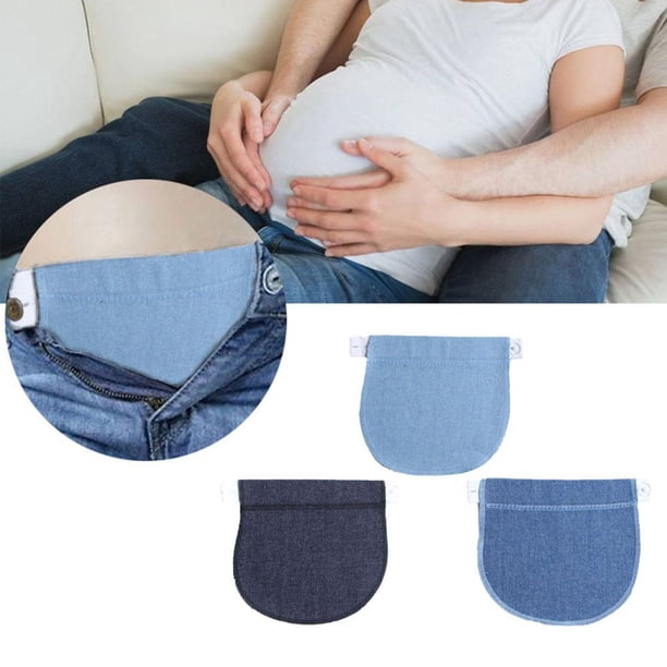 3pcs Extensor Elástico para Cintura de Pantalones para s Hombres Jean Azul 3PCS Colcomx Extensores de Cintura